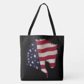 Amerikana Flag Horse Head Silhouette Draagtas (Voorkant)