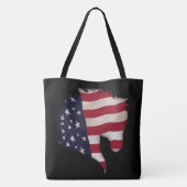 Amerikana Flag Horse Head Silhouette Draagtas (Achterkant)