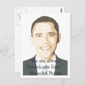 Amerikanen First Briefkaart (Voorkant / Achterkant)