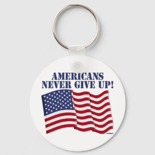 AMERIKANEN GEVEN NOOIT AAN! SLEUTELHANGER