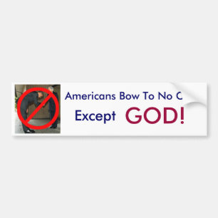 Amerikanen komen bij niemand bumpersticker