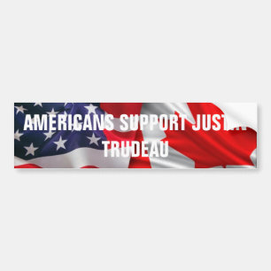 Amerikanen steunen Justin Trudeau Bumpersticker