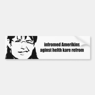 amerikanen tegen helth kare refrom bumpersticker