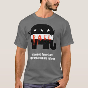 amerikanen tegen helth kare refrom t-shirt