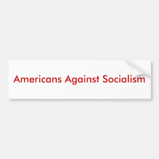 Amerikanen tegen socialisme bumpersticker
