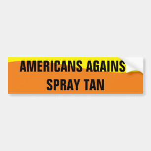 AMERIKANEN TEGEN SPRAY TAN-BUMPERSTICKER BUMPERSTICKER