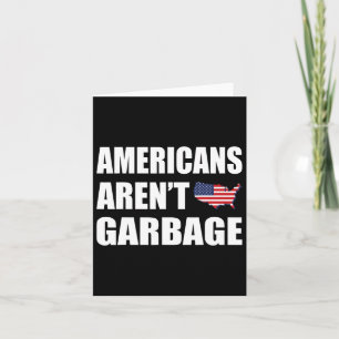 Amerikanen zijn geen vuilnis Trump 2024 T-shirt Tr Kaart