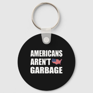 Amerikanen zijn geen vuilnis Trump 2024 T-shirt Tr Sleutelhanger