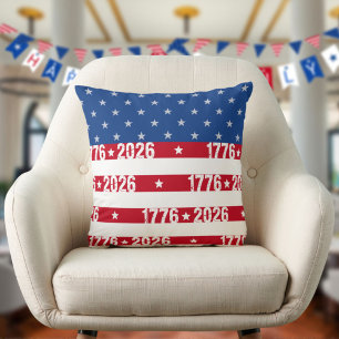 Amerika's 250e Stars And Stripes1776-2026 Kussen