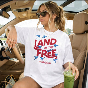 Amerika's 250e Verjaardag 1776-2026 Grafisch Vuurw T-shirt