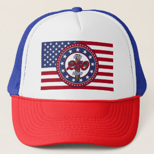 Amerika's 250e verjaardag 1776-2026 Ruw Kruis Vl Trucker Pet