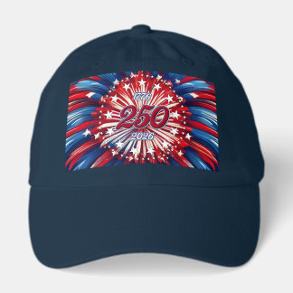 Amerika's 250e verjaardag 1776-2026 RWB-Vuurwerk Trucker Pet