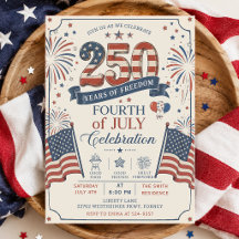 Amerika's 250e verjaardag 4 juli-feest