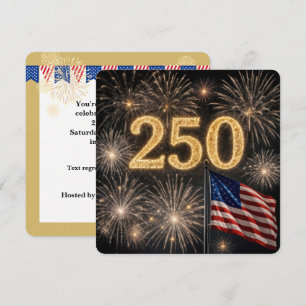 Amerika's 250e verjaardag BBQ-feest Kaart