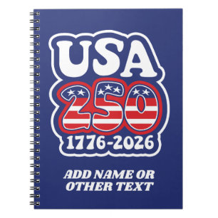 Amerika's 250e Verjaardag - Groovy USA 250 Notitieboek