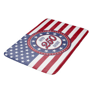 Amerika's 250e verjaardag met de vlag van de VS Badmat
