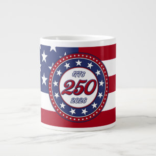 Amerika's 250e verjaardag met de vlag van de VS Extra Grote Beker
