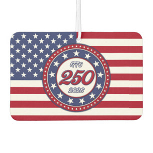 Amerika's 250e verjaardag met de vlag van de VS Luchtverfrisser