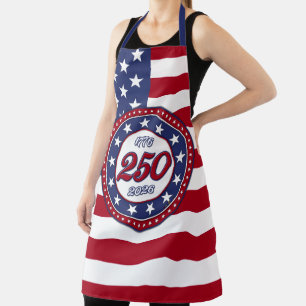 Amerika's 250e verjaardag met de vlag van de VS Schort