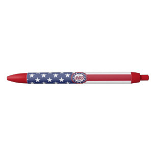 Amerika's 250e verjaardag met de vlag van de VS Zwarte Inkt Pen