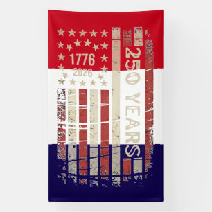 Amerika's 250e verjaardag Semiquicentennial Spandoek