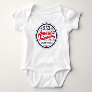Amerika's 250e verjaardag USA 4 juli-feest Romper