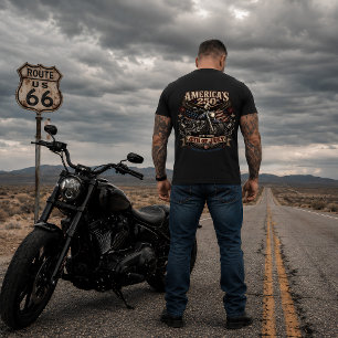 Amerika's 250ste Patriottische Adelaar Motorrijder T-shirt