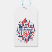 Amerika's 250ste verjaardag cadeaulabel (Achterkant)