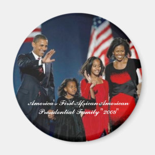 Amerika's eerste Afrikaanse Amerikaanse president. Magneet