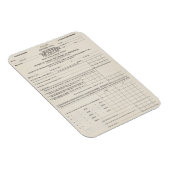 Amerika's eerste inkomstenbelasting formulier 1040 magneet (Rechterzijde)