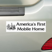 Amerika's eerste mobiele thuis bumpersticker (Op auto)