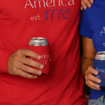 Amerika's est 1776 Typografie 4 juli Rood