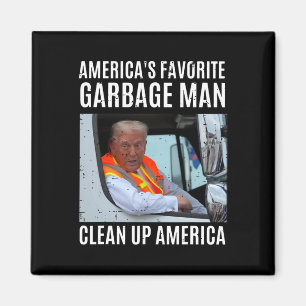 Amerika's favoriete Garge Man Clean Up America Fun Magneet