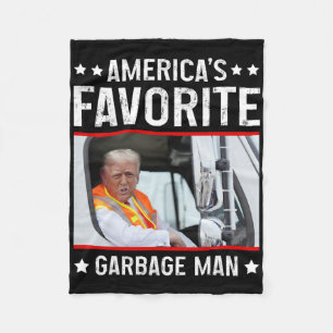 Amerika's Favoriete Garge Man Grappige Trump Garge Fleece Deken