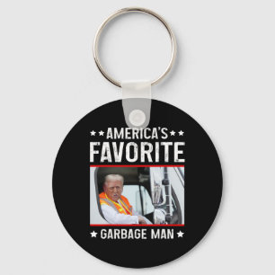 Amerika's Favoriete Garge Man Grappige Trump Garge Sleutelhanger