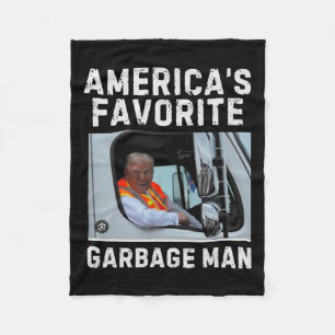 Amerika's favoriete Garge Man Trump 2024 Fleece Deken