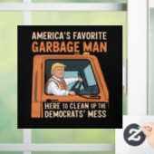 Amerika's Favoriete Vuilnisman Trump 45 47 VS Raamsticker (Huis)