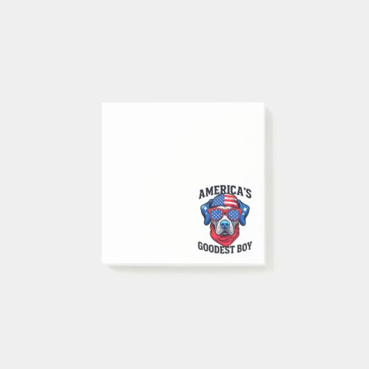 Amerika's Goedste Jongens Hond Post-it® Notes (Voorkant)