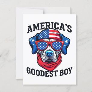 Amerika's Goedste Jongenshond Briefkaart