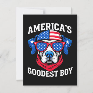 Amerika's Goedste Jongenshond Briefkaart