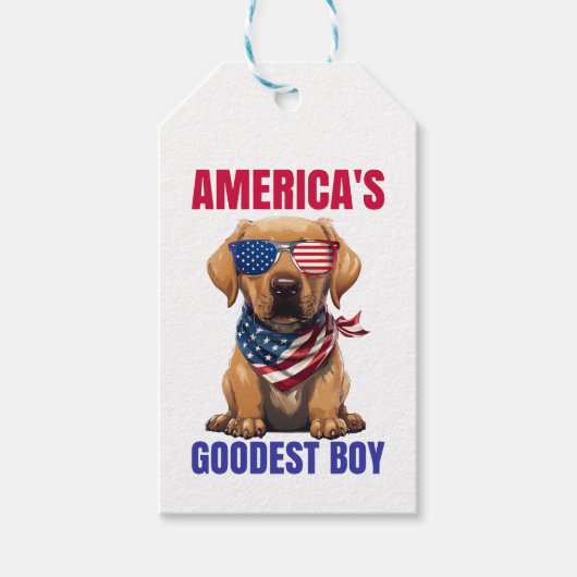 Amerika's Goedste Labrador Cadeaulabel (Voorkant)