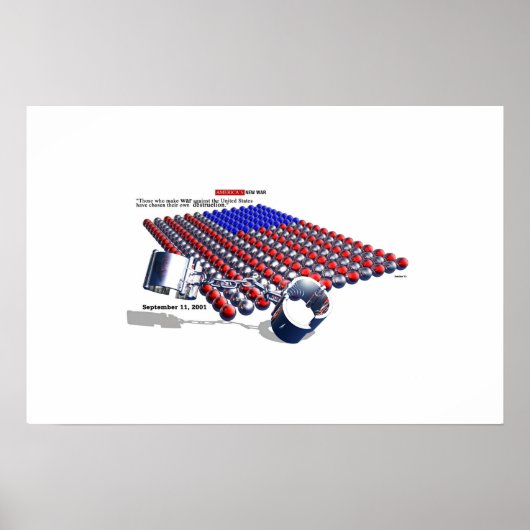 Amerika's nieuwe OORLOG Poster (Voorkant)