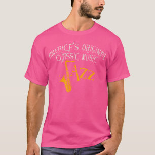 Amerika's originele klassieke jazz muziek t-shirt