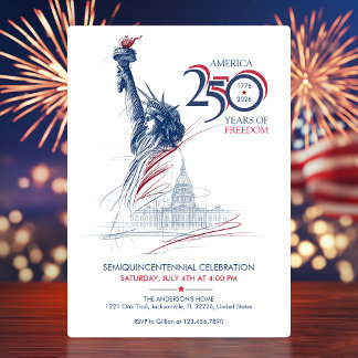 Amerika's Semi-quince-eeuwfeest USA 250 Jaar Vrijh Kaart