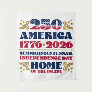 Amerika's Semiquintcentennial Patriotic Tapestry Wandkleed