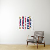 Amerika's Semiquintcentennial Patriotic Tapestry Wandkleed (In Situ (horizontaal))