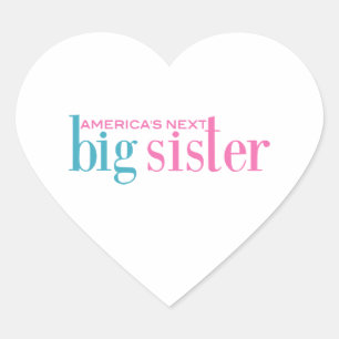 Amerika's volgende grote zuster hart sticker