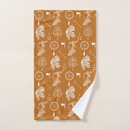 Amérindien Apache Motif indien (Serviette à main)