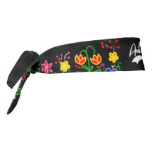 Amérindien Floral Anishinaabe Black