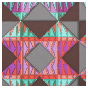Amérindien moderne 17 tissu personnalisé